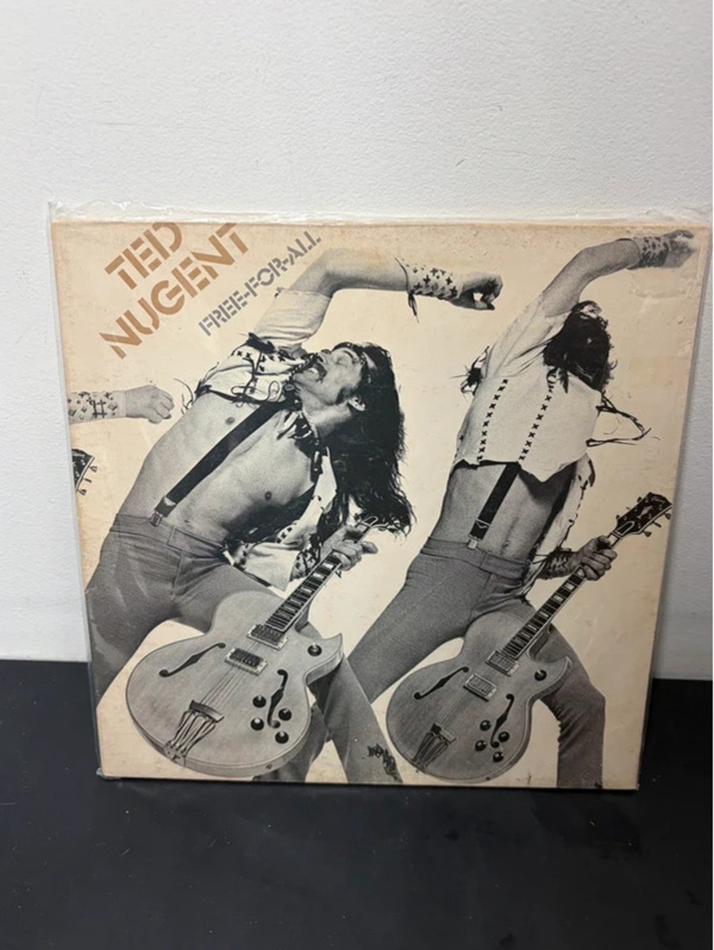 Vintage Ted Nugent “Free-For-All” LP Vinyl Record